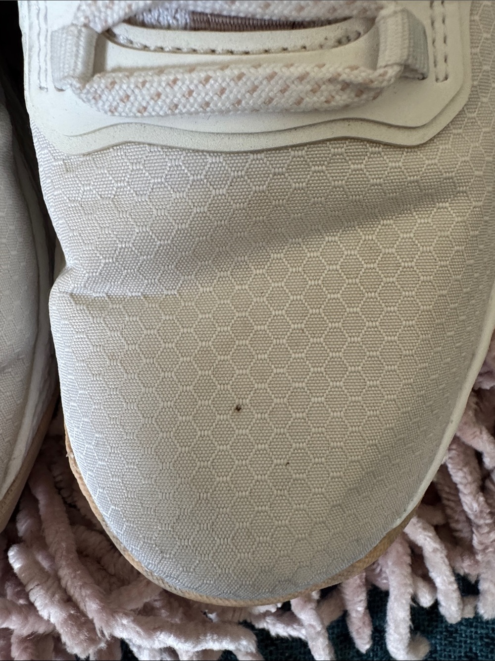 Reebok Women's Cream/Light Beige Athletic Sneakers - Picture 8 of 8